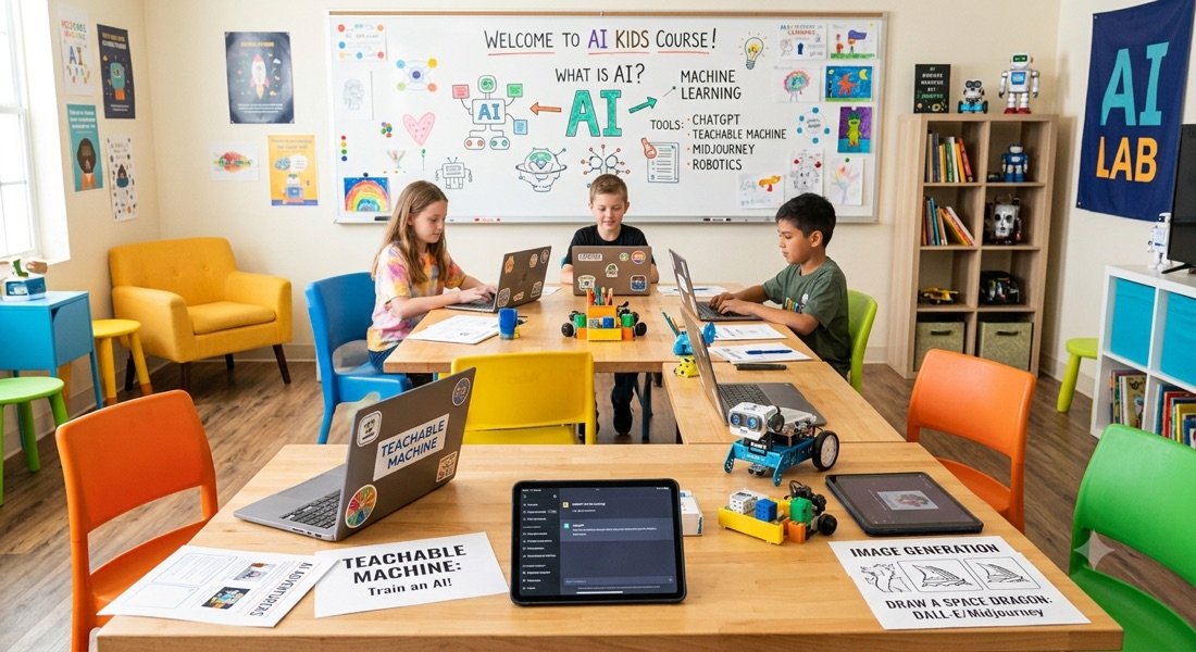 STEMA students in an AI class